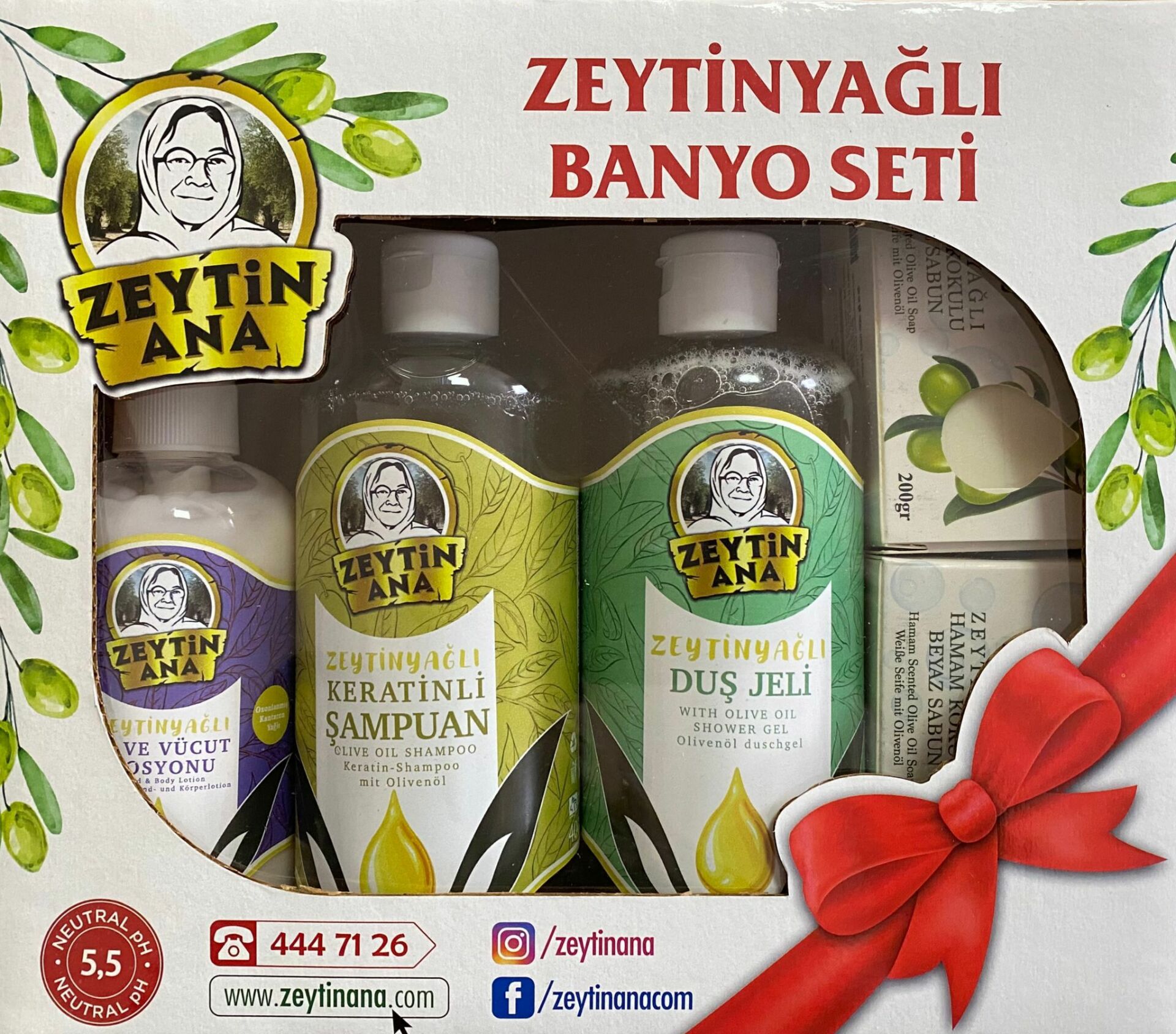 Zeytin Ana Zeytinyağlı Banyo Seti